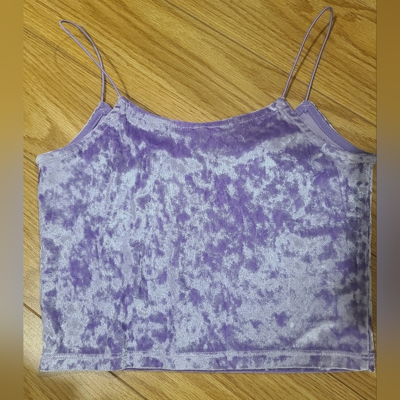 SOLD Lilac velvet cami - Picture 2 of 2